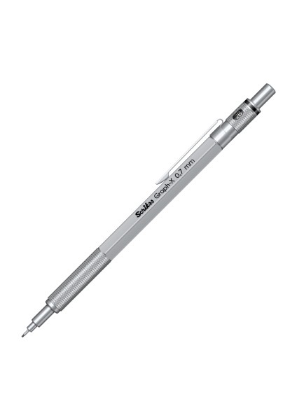 Graph-x 0.7 mm Versatil Kalem Saten Gri