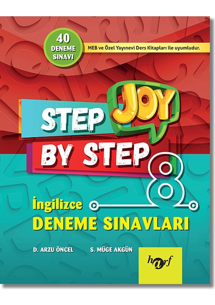 Harf 8. Sınıf Joy Step By Step İngilizce 40 Deneme