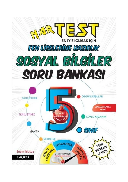 Nartest Yayınevi 5. Sınıf Sosyal Bilgiler Soru Bankası Fen Liselerine Hazırlık