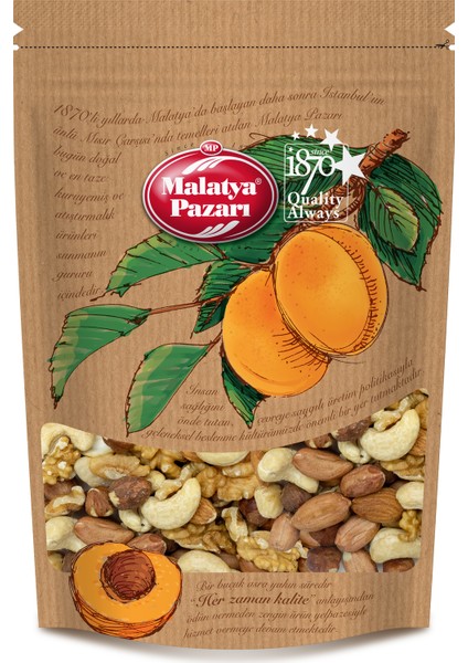 Malatya Pazarı Kuruyemişçilik Naturel Karışık Kuruyemiş 1000 gr