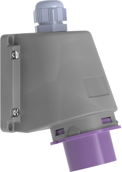 Cee Norm 90° Eğik Duvar Fiş