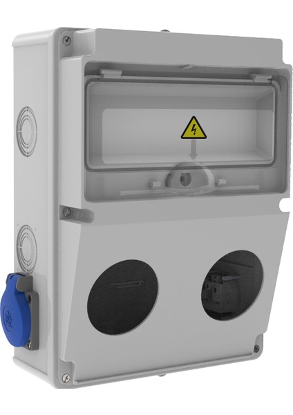 Kombinasyon Kutusu Ön 2Adet Delikli-1/16A. 220V. 2 Ad.Yan