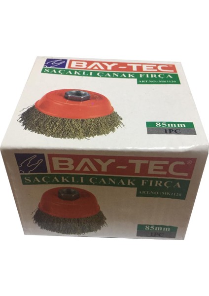 Çanak Tel Fırça Saçaklı 85 Mm