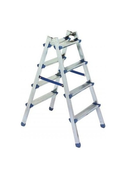 Çift Çıkışlı Profil Merdiven 4+4 Basamaklı