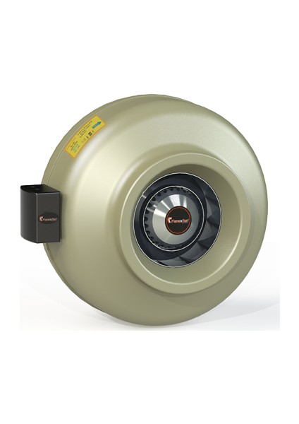 Fanex 20 Cm Çapında Lkt 200-B 3000 D/D 230 Volt Monofaze Geriye Eğimli Yuvarlak Kanal Tipi Radyal Fan Vantilatör