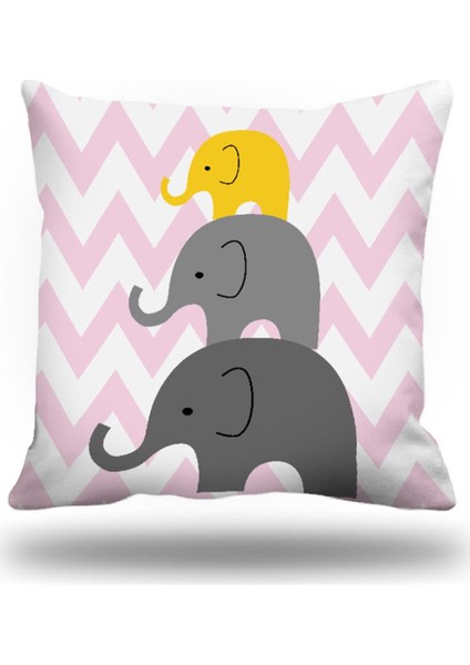 Çocuk Grubu Dekoratif Kırlent Kılıfı