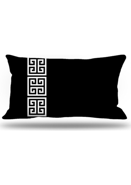 Yunananahtarı Dekoratif Kırlent Kılıfı