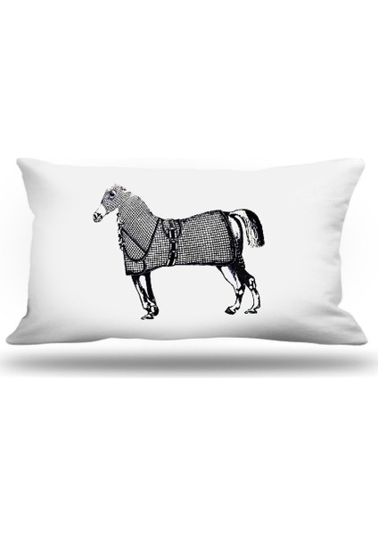 At Dekoratif Kırlent Kılıfı