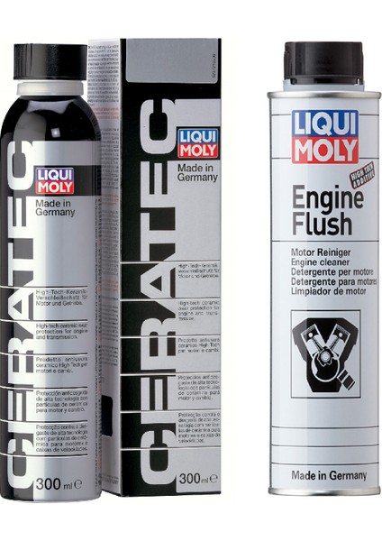 Liqui Moly Motor İçi Temizleme ve Seramik Maddeli Yağ Katkısı Set