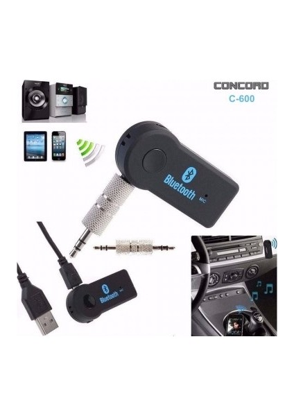 C-600 Aux Bluetooth Fm Transmitter