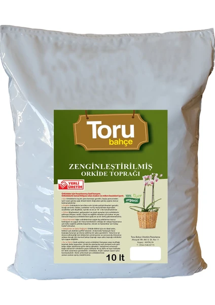 Toru Bahçe Orkide Toprağı Zenginleştirilmiş 10 lt