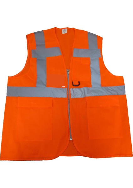 Ssm Mühendis Tipi Cepli İkaz Yeleği Renk CE Belgeli XL