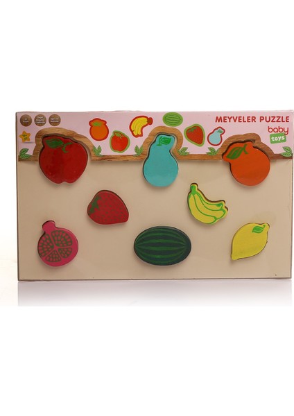 Baby Toys Ahşap Meyveler Puzzle