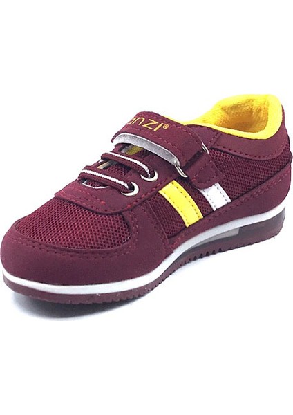 Bordo-Sarı Erkek Bebe Spor Ayakkabısı