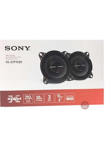Xs-Gtf1039 210 Watt 10 cm Yuvarlak Oto Hoparlör