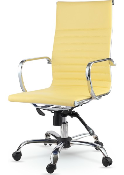 Chrome Yönetici Koltuğu Sarı