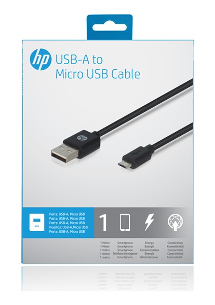 Micro Usb Şarj ve Senk. Kablo Siyah 1 m