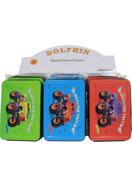 Cem Dolphin Metal Kalem Kutusu Art-71B Karışık Renklerde