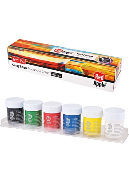 Rg 103-6 Red Apple Guaj Boya 6X25 Ml