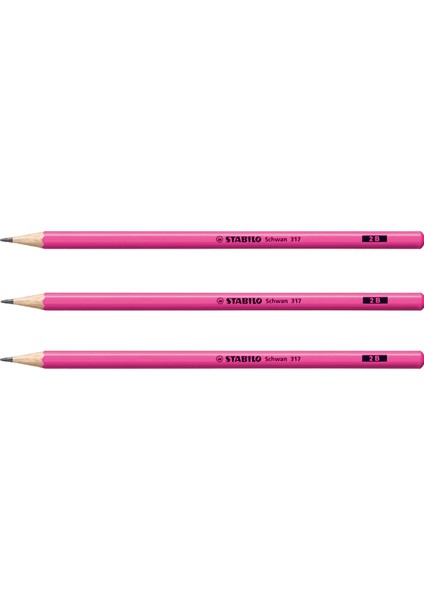 Kurşun Kalem Neon Mercanlı Pembe 317/2B-56 12 Li (1 Paket 12 Adet)