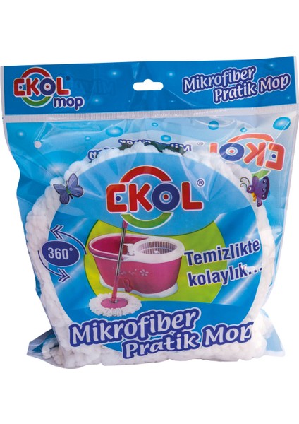 Mikrofiber Dönerbaşlı Mop Yedek
