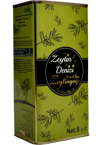 Zeytin Denizi Naturel Sızma Zeytinyağı 5 lt