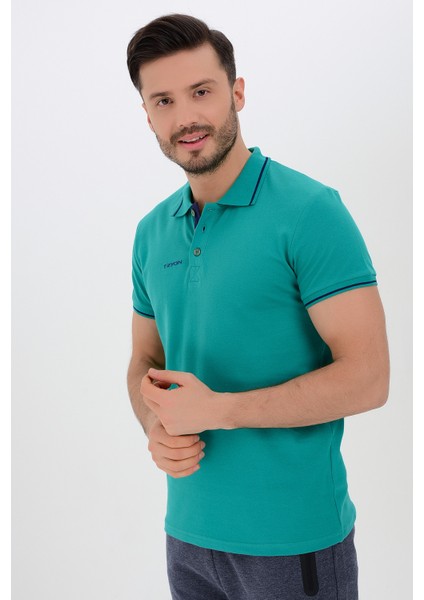 Tyron Erkek Pamuklu Polo T-Shirt Beta