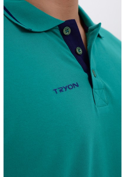 Tyron Erkek Pamuklu Polo T-Shirt Beta