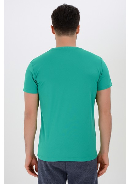 Tyron Erkek Polyester Bisiklet Yaka T-Shirt Heat