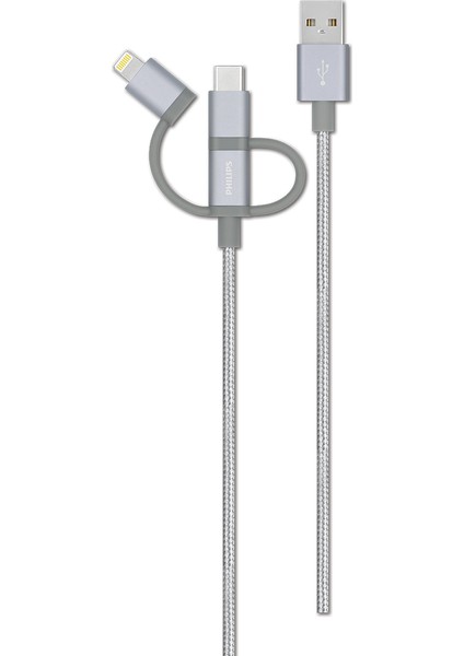 DLC2608SR Lightning & USB C - Örme Şarj & Data Kablo