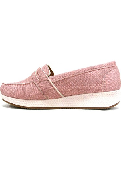 1075 Pudra Dolgu Topuk Comfort Bayan Ayakkabı