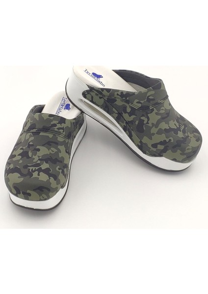 Terliksabo Yeşil Kamuflaj Air Max Sabo Terlik