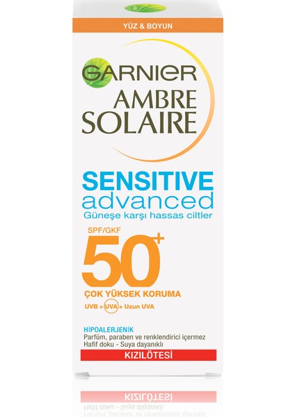 Sensitive Advanced Koruyucu Yüz Kremi Gkf50+ 50Ml