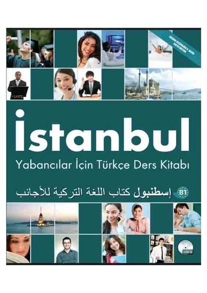 İstanbul Yabancılar İçin Türkçe B1 Orta Seviye Ders Kitabı Çalışma Kitabı ve CD Arapça - Türkçe