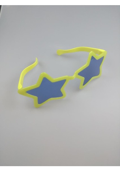 Parti Gözlüğü Büyük Yıldız Sarı