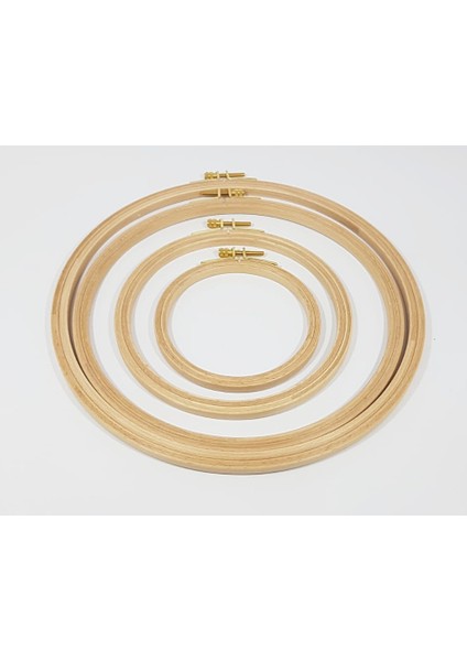 Ahşap Nakış Kasnağı Vidalı 4 Lü Set
