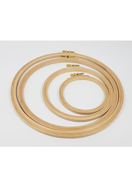 Ahşap Nakış Kasnağı Vidalı 4 Lü Set