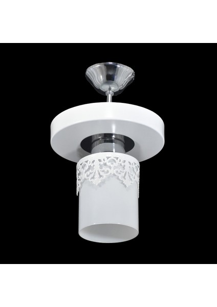 Tekli Yuvarlak Tepsi Taçlı Beyaz fiyatları