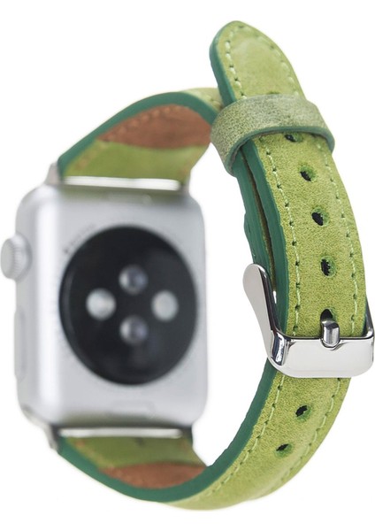 Apple Watch Uyumlu Deri İnce Kordon 38/40mm-G16 Yeşil fiyatları