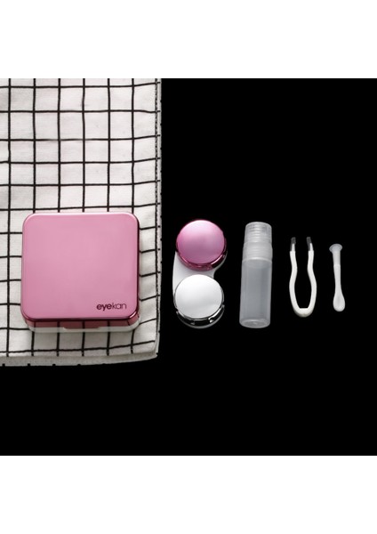 Aynalı Kontakt Lens Kutusu - Pembe fiyatları