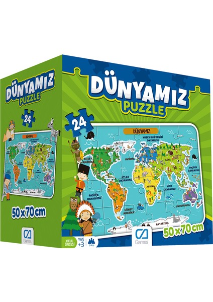 Ca Ca Games Dünyamız Yer Puzzle 50x70 cm