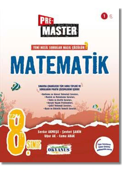 Okyanus Yayınları 8. Sınıf Pre-Master Matematik Soru Bankası