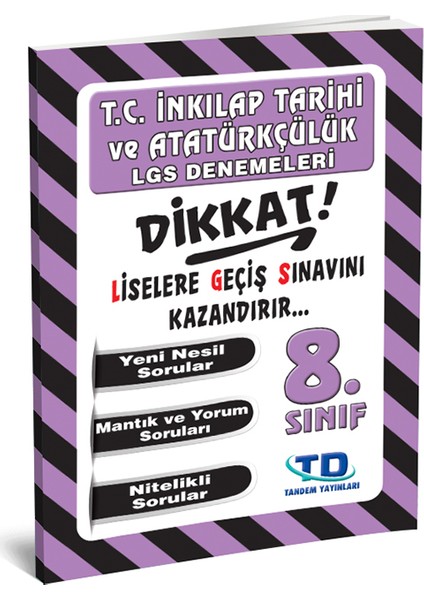 Tandem 8. Sınıf T.C. İnkılap Tarihi ve Atatürkçülük 16 Deneme