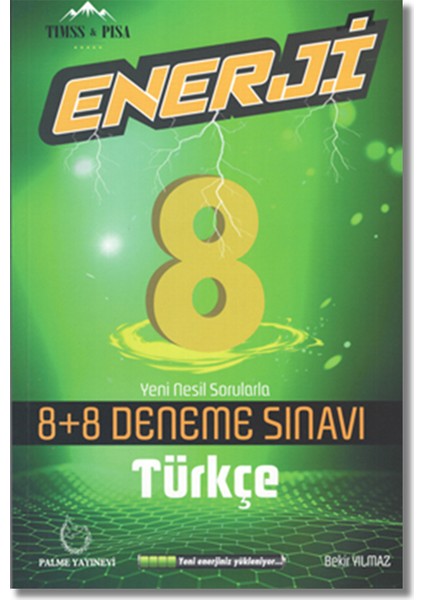 Palme Yayıncılık 8. Sınıf LGS Türkçe Enerji 8+8 Deneme