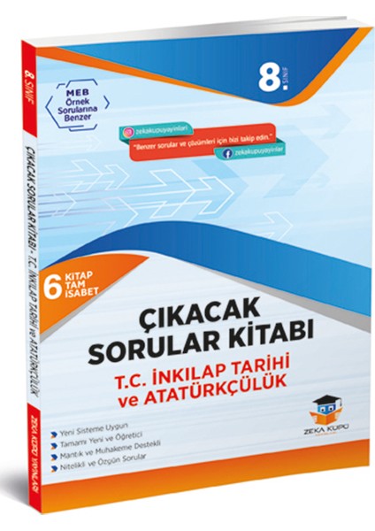 Zeka Küpü 8. Sınıf LGS T.C. İnkılap Tarihi ve Atatürkçülük Çıkacak Sorular Kitabı