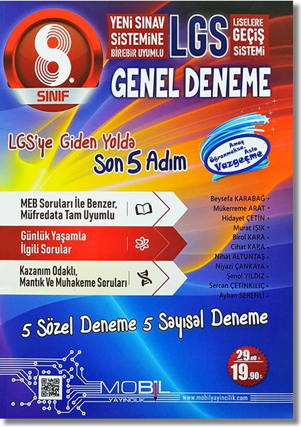 Mobil 8. Sınıf LGS LGS 5'li Deneme