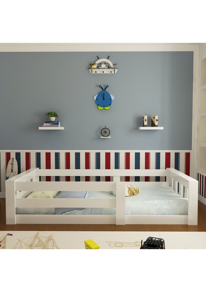İdeal Montessori Karyola Beyaz U4 - 90 x 190 Yatak Uyumlu - Genç - Çocuk Karyolası fiyatları