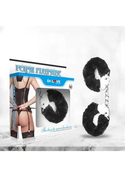 Fetish Tüylü Metal Kelepçe