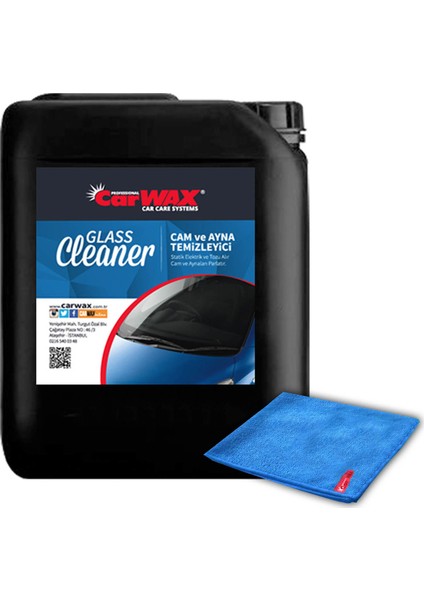 Cam Ve Ayna Temizleyici Glass Cleaner 5 kg Uygulama Bezi