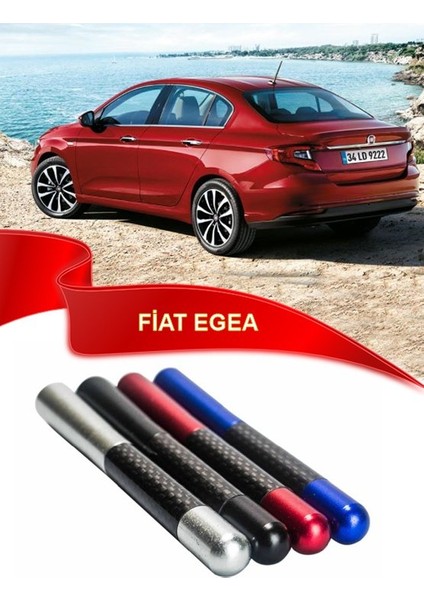 Fiat Egea Uyumlu Karbon Desenli Çubuk Radio Anteni - Siyah fiyatları